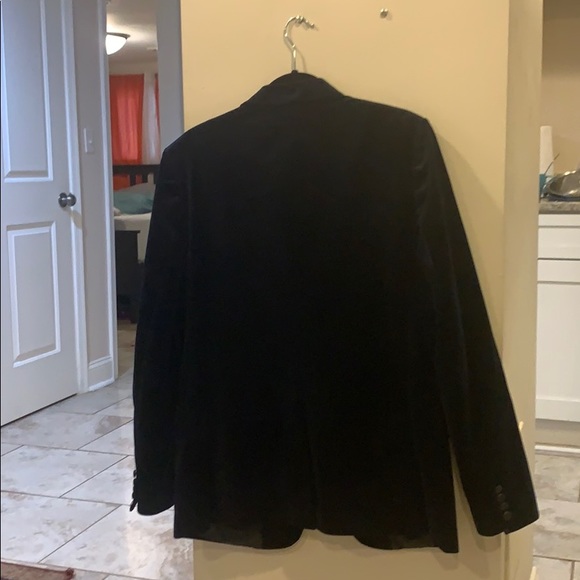 Velvet Blue Suit Jacket - Picture 2 of 2